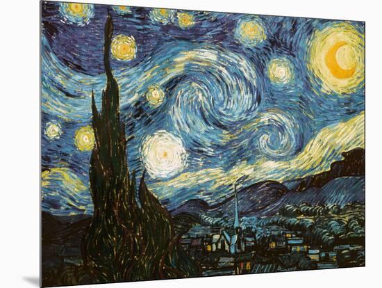 Starry Night, c.1889-Vincent van Gogh-Mounted Giclee Print