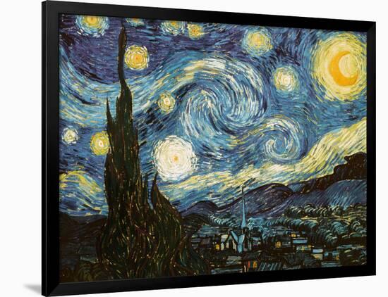 Starry Night, c.1889-Vincent van Gogh-Framed Giclee Print