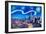 Starry Night in Dallas - Van Gogh Inspirations-Markus Bleichner-Framed Art Print