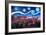 Starry Night in Nuremberg Germany with Castle and-Martina Bleichner-Framed Art Print