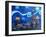 Starry Night in St Petersburg Russia-Martina Bleichner-Framed Art Print