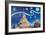 Starry Night in Thailand Van Gogh Inspirations i-Martina Bleichner-Framed Art Print