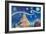 Starry Night in Thailand Van Gogh Inspirations i-Martina Bleichner-Framed Art Print