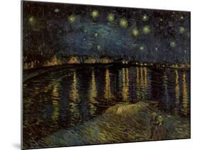 Starry Night over the Rhone, c.1888-Vincent van Gogh-Mounted Art Print