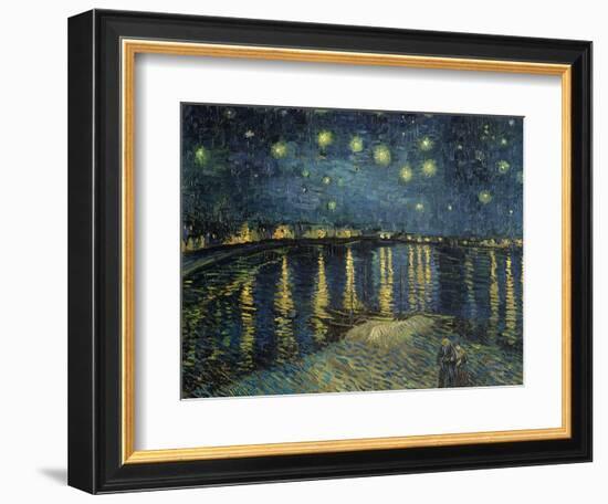 Starry Night over the Rhone, c.1888-Vincent van Gogh-Framed Premium Giclee Print