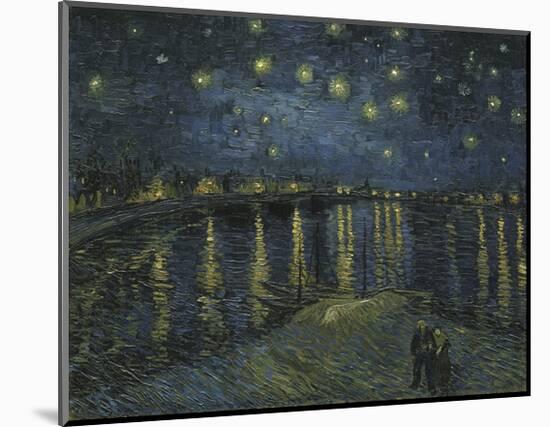 Starry Night Over the Rhone-Vincent van Gogh-Mounted Giclee Print