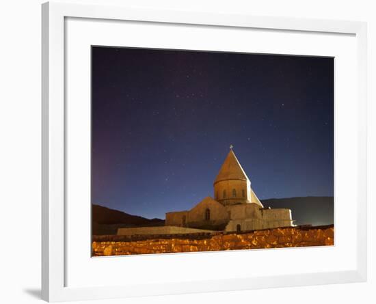 Starry Night Sky Above Saint Thaddeus Monastery, Iran-Stocktrek Images-Framed Photographic Print