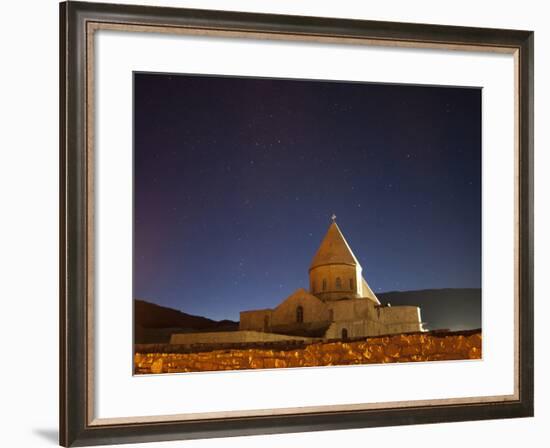 Starry Night Sky Above Saint Thaddeus Monastery, Iran-Stocktrek Images-Framed Photographic Print