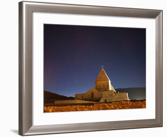 Starry Night Sky Above Saint Thaddeus Monastery, Iran-Stocktrek Images-Framed Photographic Print