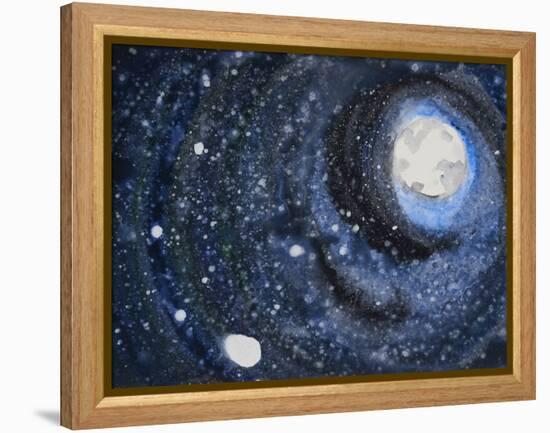 Starry Night Sky III-Erin McGee Ferrell-Framed Stretched Canvas