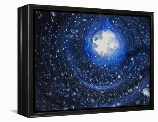 Starry Night Sky IV-Erin McGee Ferrell-Framed Stretched Canvas