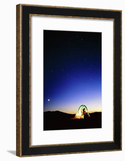 Starry Sky And Stargazer-David Nunuk-Framed Photographic Print