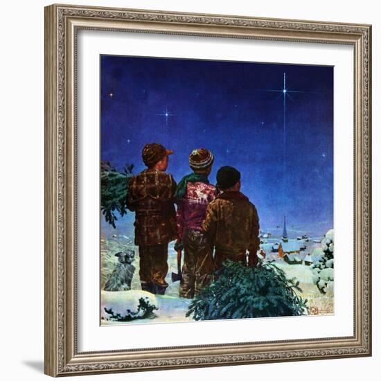 "Starry Starry Night,"December 1, 1950-Douglas Crockwell-Framed Giclee Print