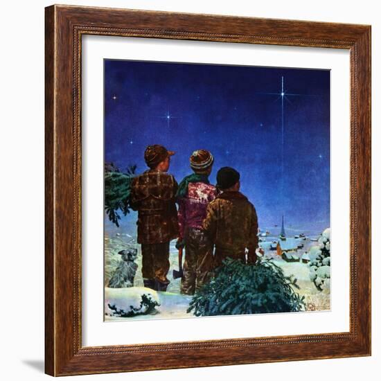 "Starry Starry Night,"December 1, 1950-Douglas Crockwell-Framed Giclee Print