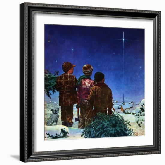 "Starry Starry Night,"December 1, 1950-Douglas Crockwell-Framed Giclee Print