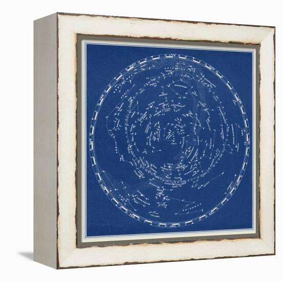 Stars and Constellations Chart-null-Framed Stretched Canvas