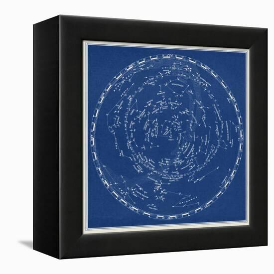 Stars and Constellations Chart-null-Framed Stretched Canvas