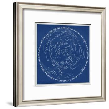 Stars and Constellations Chart-null-Framed Art Print