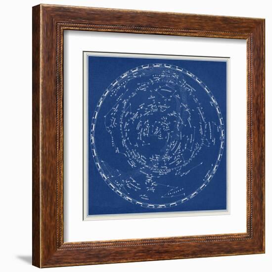 Stars and Constellations Chart-null-Framed Art Print