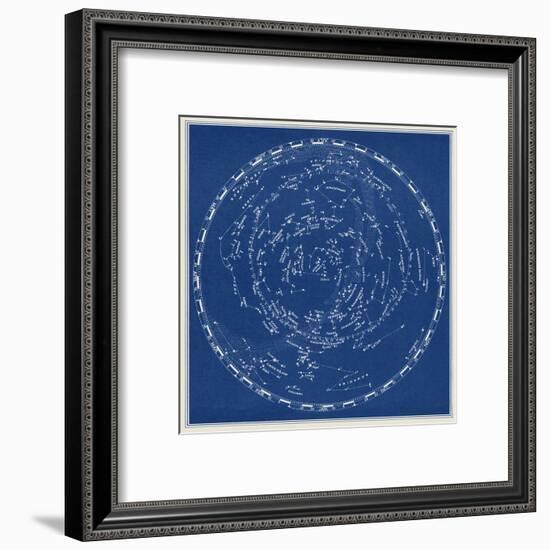 Stars and Constellations Chart-null-Framed Art Print