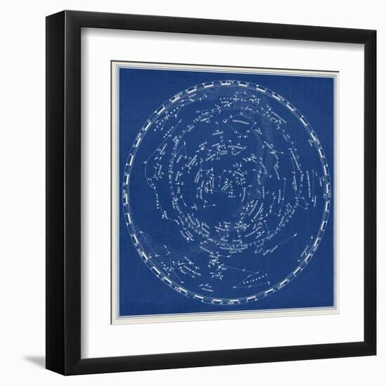 Stars and Constellations Chart-null-Framed Art Print