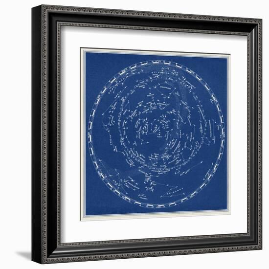 Stars and Constellations Chart-null-Framed Art Print