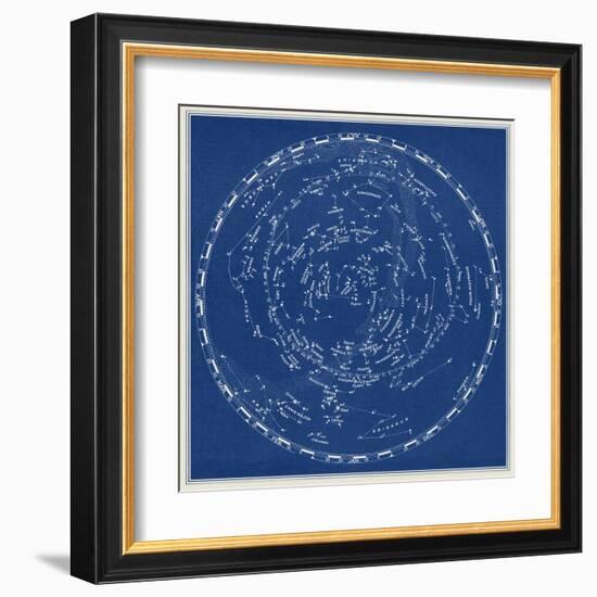 Stars and Constellations Chart-null-Framed Art Print