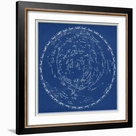 Stars and Constellations Chart-null-Framed Premium Giclee Print