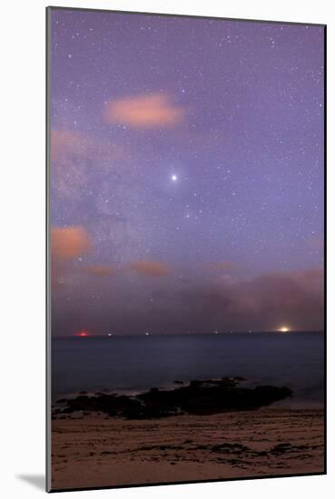 Stars And Jupiter In a Night Sky-Laurent Laveder-Mounted Photographic Print