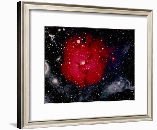 Stars and Nebula-Terry Why-Framed Photographic Print