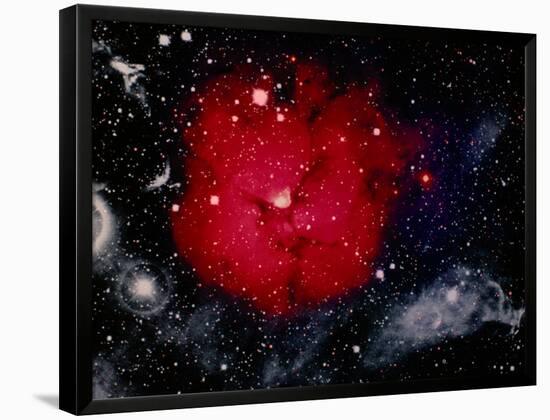 Stars and Nebula-Terry Why-Framed Photographic Print