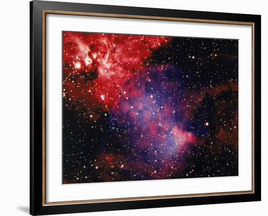 Stars and Nebula-Terry Why-Framed Photographic Print