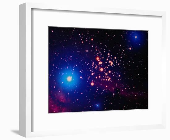 Stars and Nebula-Terry Why-Framed Photographic Print