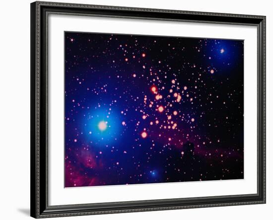 Stars and Nebula-Terry Why-Framed Photographic Print