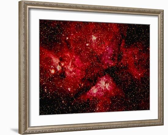 Stars and Nebula-Terry Why-Framed Photographic Print