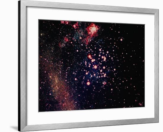 Stars and Nebula-Terry Why-Framed Photographic Print