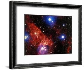 Stars and Nebula-Terry Why-Framed Photographic Print