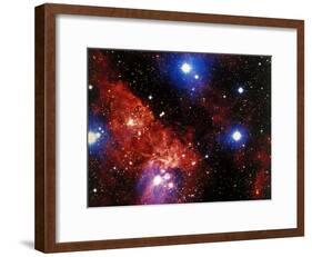 Stars and Nebula-Terry Why-Framed Photographic Print