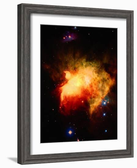 Stars and Nebula-Terry Why-Framed Photographic Print