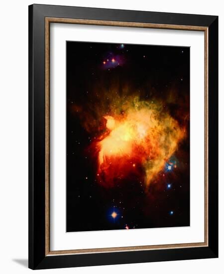 Stars and Nebula-Terry Why-Framed Photographic Print