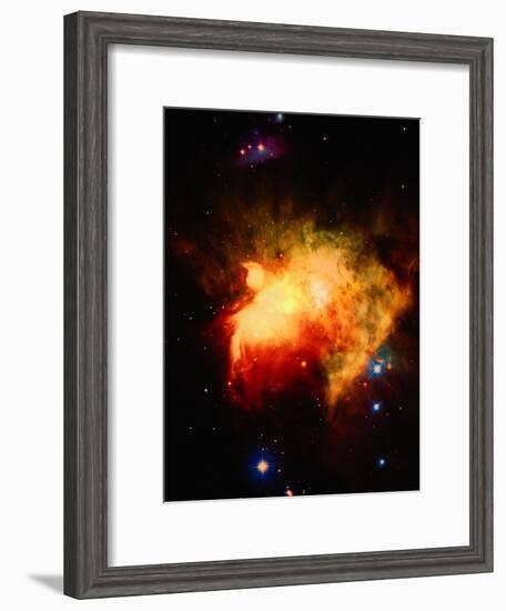 Stars and Nebula-Terry Why-Framed Photographic Print