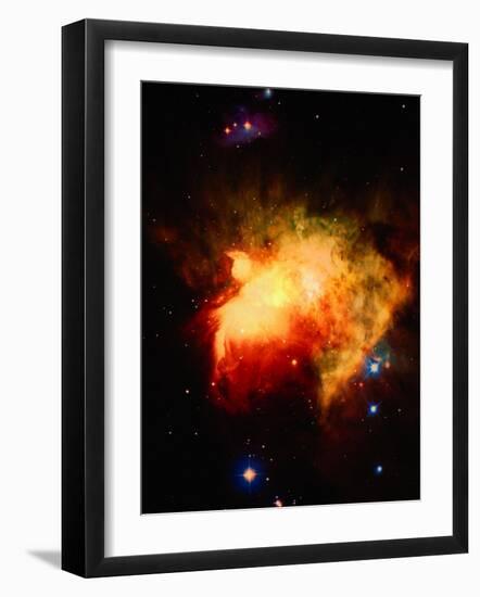 Stars and Nebula-Terry Why-Framed Photographic Print