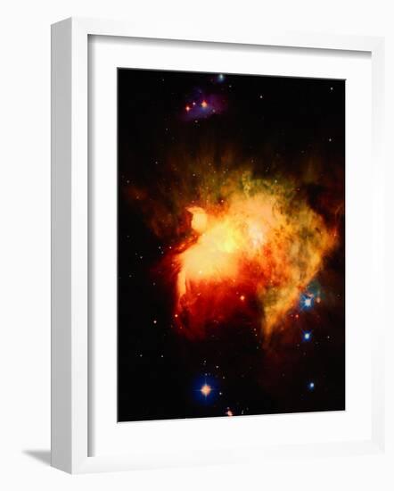 Stars and Nebula-Terry Why-Framed Photographic Print