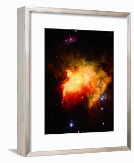 Stars and Nebula-Terry Why-Framed Photographic Print