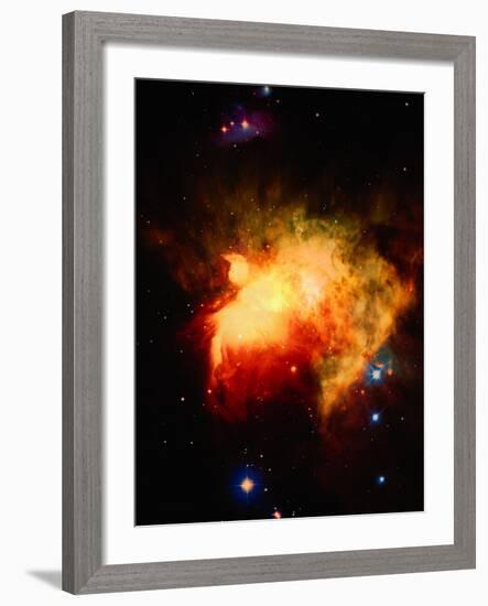 Stars and Nebula-Terry Why-Framed Photographic Print