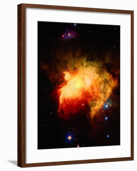 Stars and Nebula-Terry Why-Framed Photographic Print