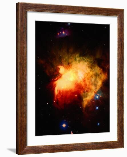 Stars and Nebula-Terry Why-Framed Photographic Print