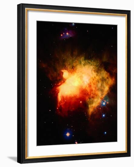 Stars and Nebula-Terry Why-Framed Photographic Print