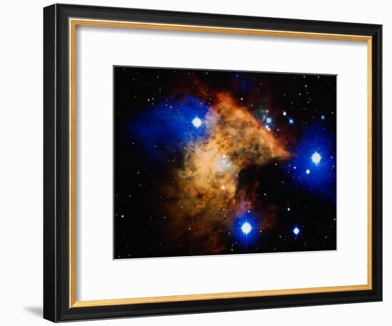 Stars and Nebula-Terry Why-Framed Photographic Print