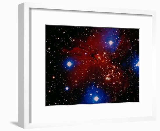 Stars and Nebula-Terry Why-Framed Photographic Print